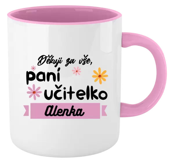 Hrnek Děkuji za vše paní učitelko