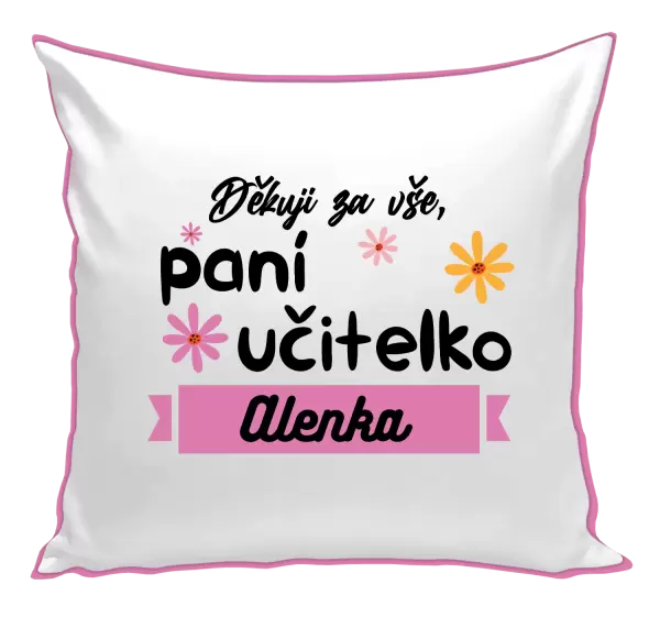 Polštář Děkuji za vše paní učitelko