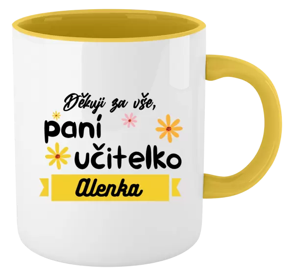 Hrnek Děkuji za vše paní učitelko