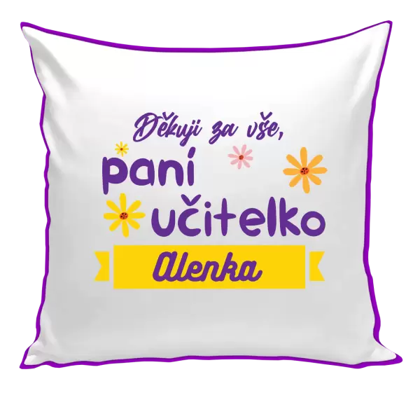 Polštář Děkuji za vše paní učitelko