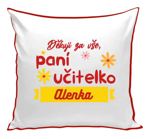 Polštář Děkuji za vše paní učitelko