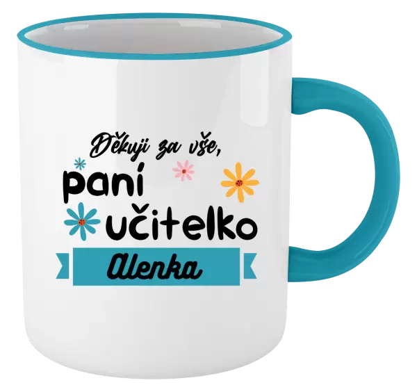 Hrnek Děkuji za vše paní učitelko