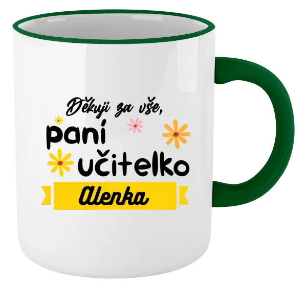 Hrnek Děkuji za vše paní učitelko