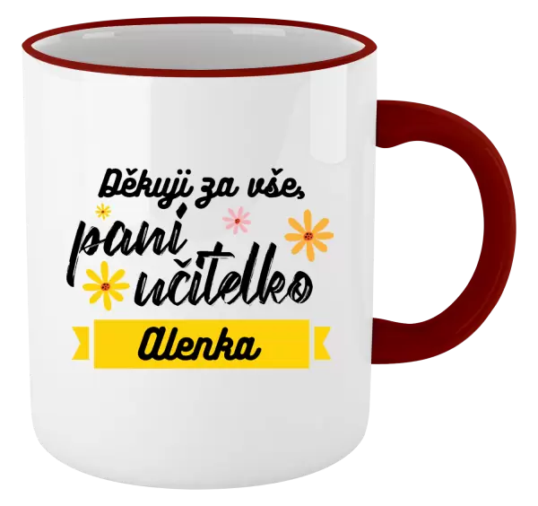 Hrnek Děkuji za vše paní učitelko