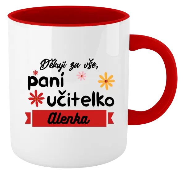 Hrnek Děkuji za vše paní učitelko