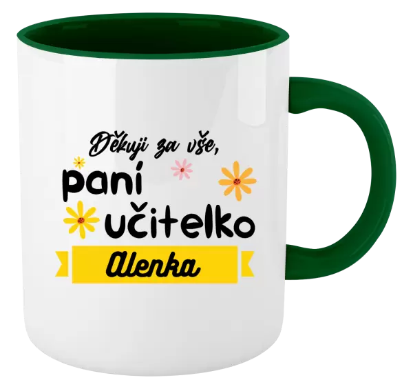 Hrnek Děkuji za vše paní učitelko