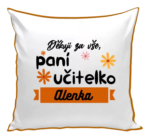Polštář Děkuji za vše paní učitelko