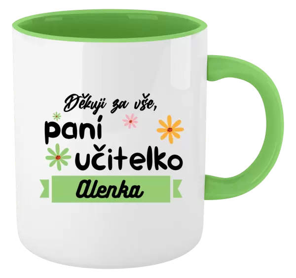 Hrnek Děkuji za vše paní učitelko