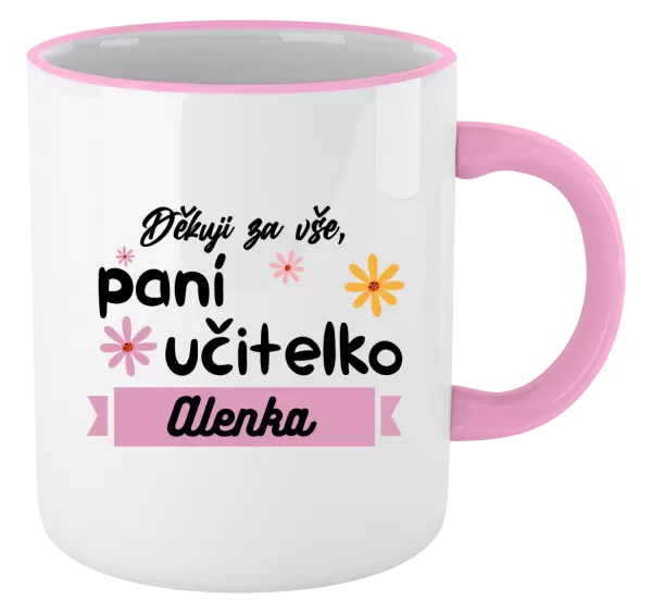 Hrnek Děkuji za vše paní učitelko