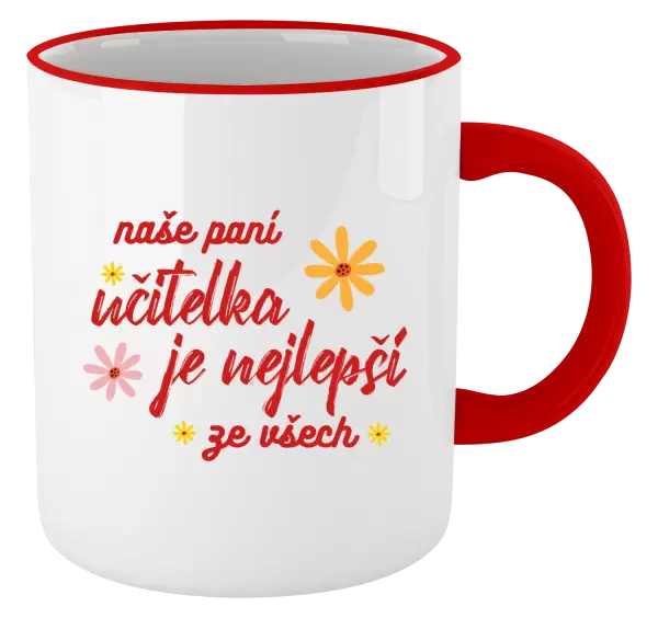 Hrnek Naše paní učitelka je nejlepší ze všech