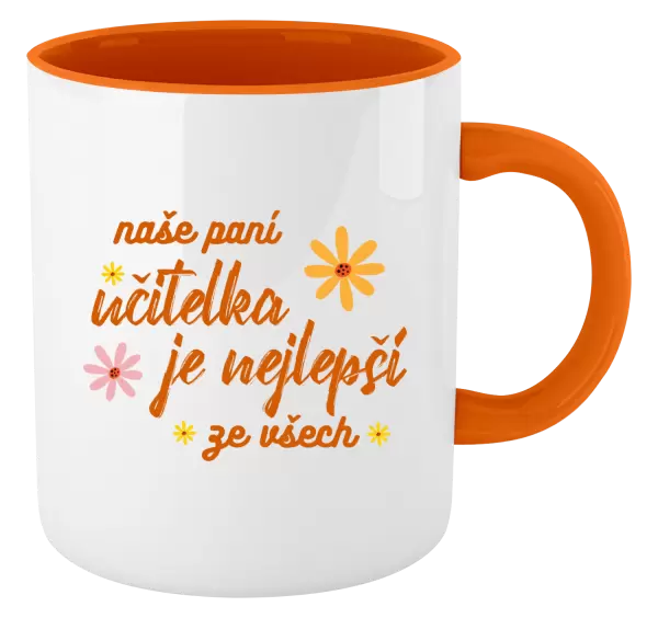 Hrnek Naše paní učitelka je nejlepší ze všech