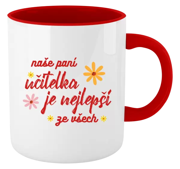 Hrnek Naše paní učitelka je nejlepší ze všech