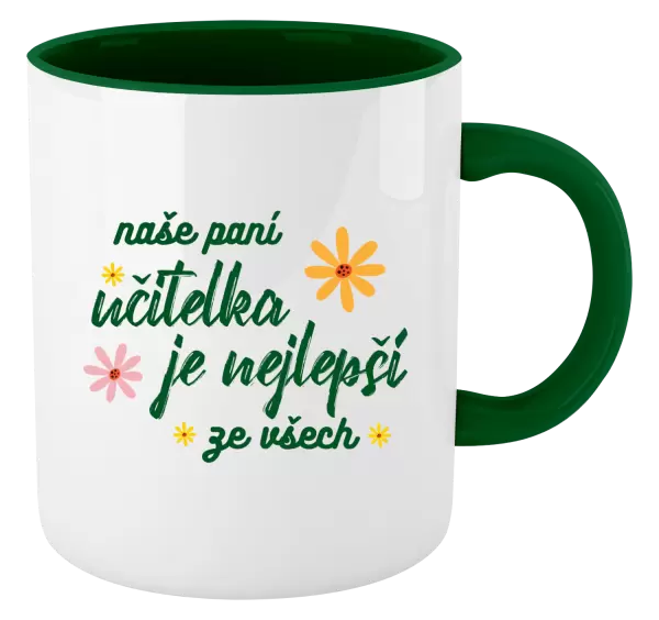 Hrnek Naše paní učitelka je nejlepší ze všech
