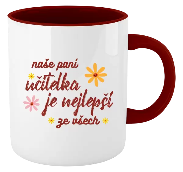 Hrnek Naše paní učitelka je nejlepší ze všech