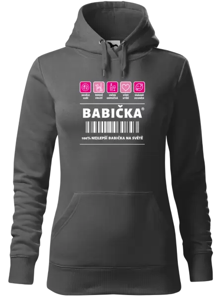Dámská mikina Čárový kód - babička