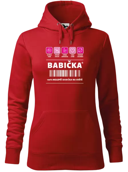 Dámská mikina Čárový kód - babička
