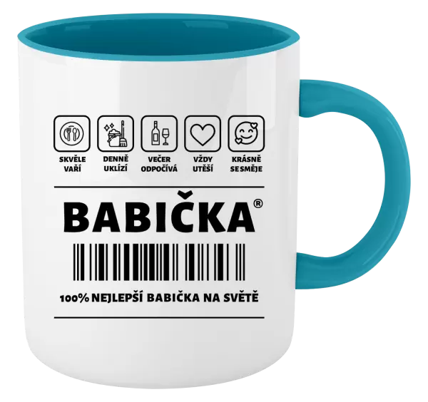 Hrnek Čárový kód - babička