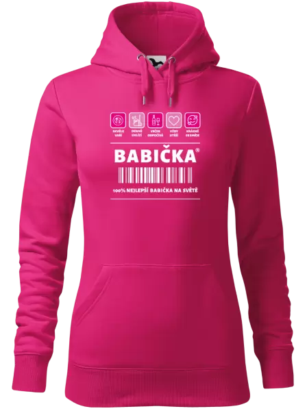 Dámská mikina Čárový kód - babička