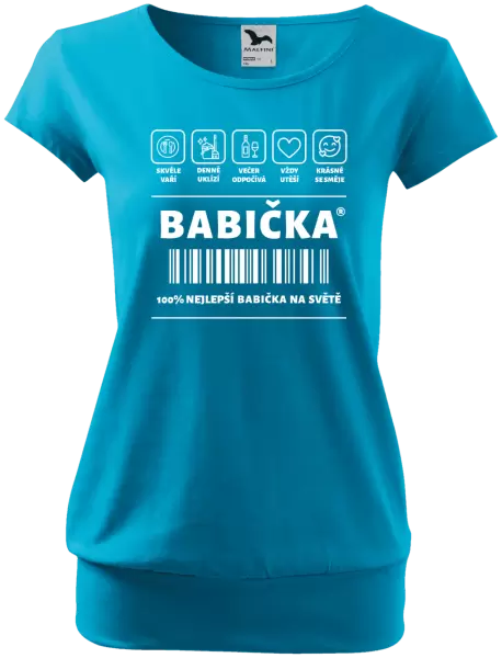 Dámské tričko Čárový kód - babička