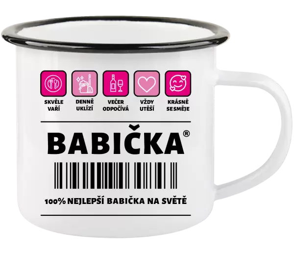 Plecháček Čárový kód - babička