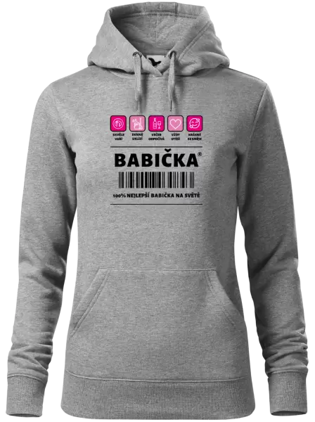 Dámská mikina Čárový kód - babička