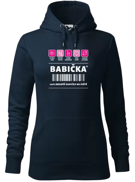 Dámská mikina Čárový kód - babička