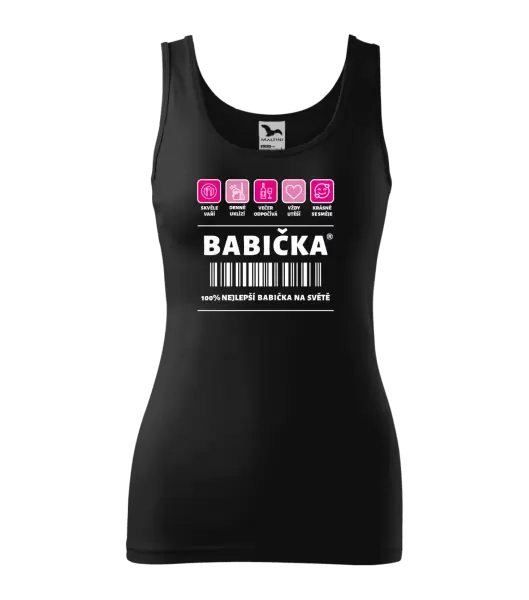 Dámské tílko Čárový kód - babička