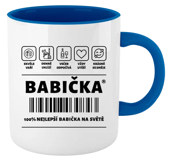 Hrnek Čárový kód - babička