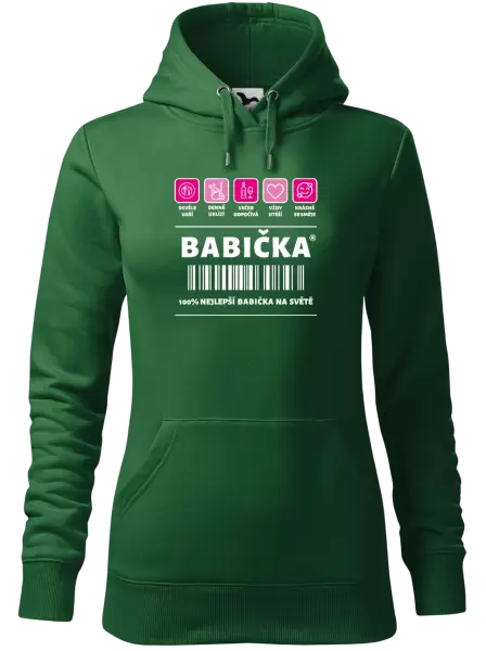 Dámská mikina Čárový kód - babička