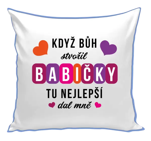 Polštář Když Bůh stvořil babičky
