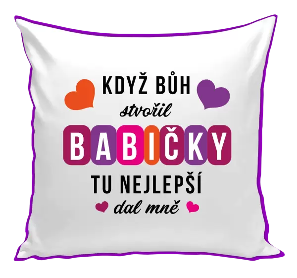 Polštář Když Bůh stvořil babičky
