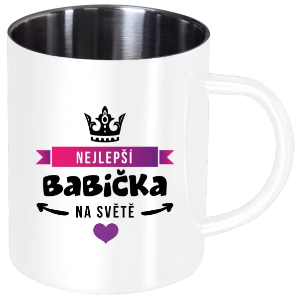 Nerezový hrnek Nejlepší babička na světě