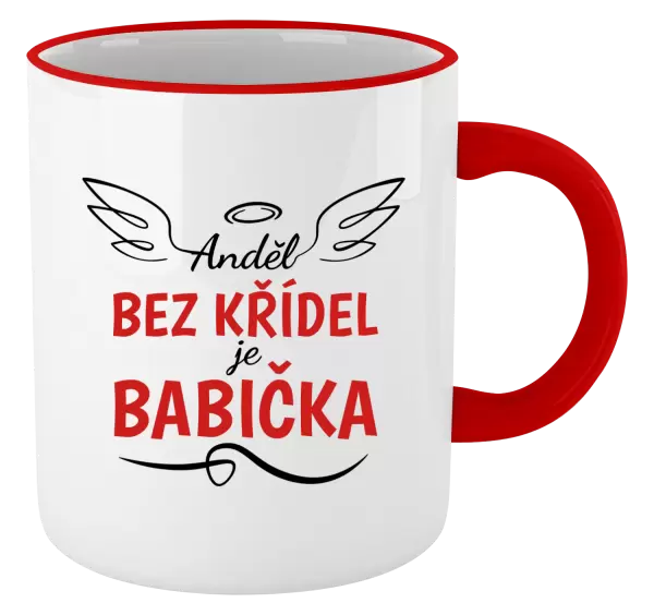 Hrnek Anděl bez křídel - babička