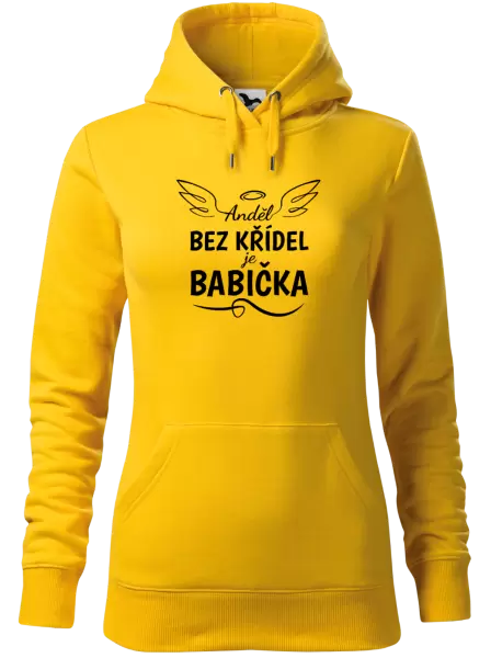 Dámská mikina Anděl bez křídel - babička