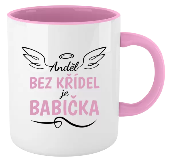 Hrnek Anděl bez křídel - babička