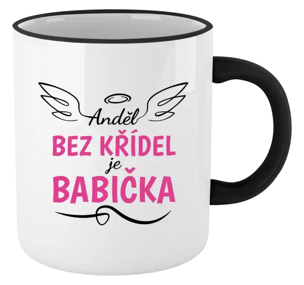 Hrnek Anděl bez křídel - babička