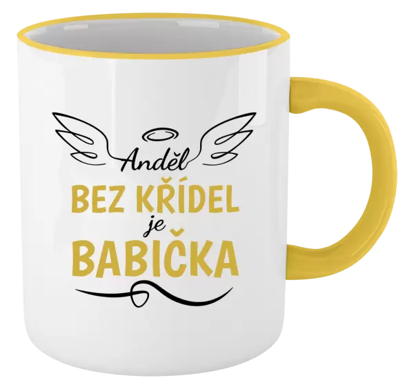 Hrnek Anděl bez křídel - babička