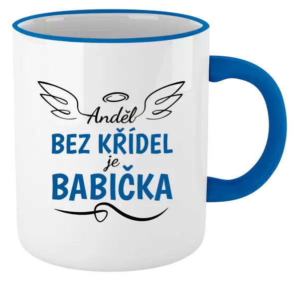 Hrnek Anděl bez křídel - babička