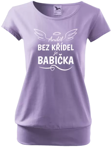 Dámské tričko Anděl bez křídel - babička
