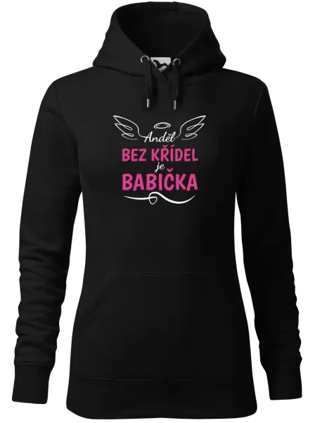 Dámská mikina Anděl bez křídel - babička