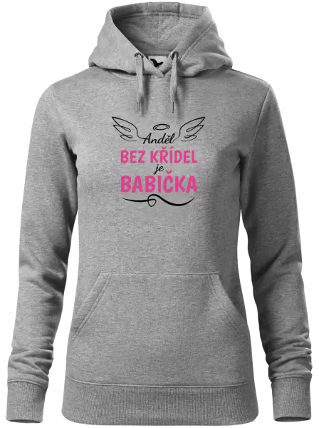 Dámská mikina Anděl bez křídel - babička