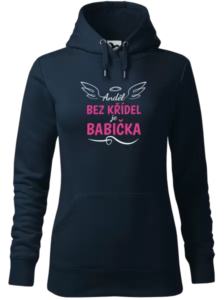 Dámská mikina Anděl bez křídel - babička