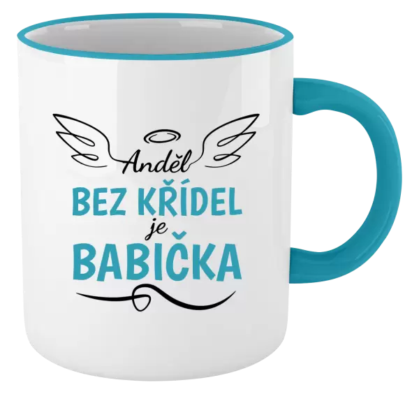 Hrnek Anděl bez křídel - babička