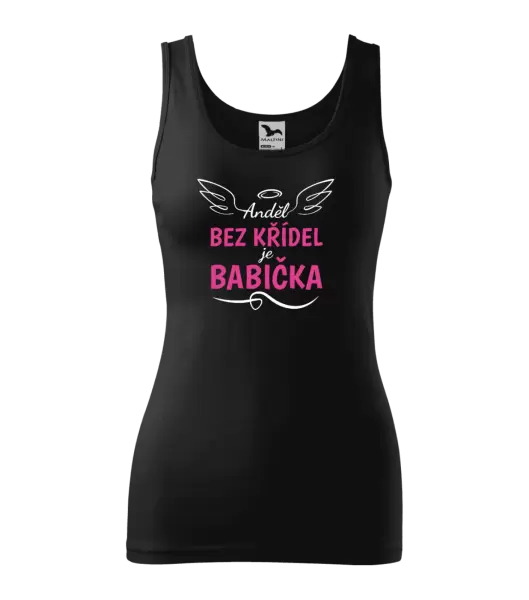 Dámské tílko Anděl bez křídel - babička