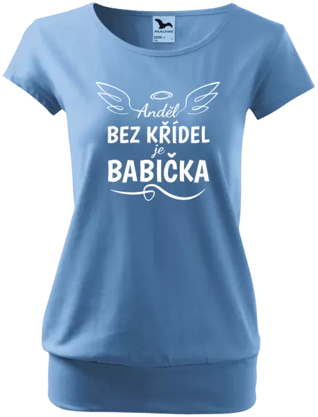 Dámské tričko Anděl bez křídel - babička