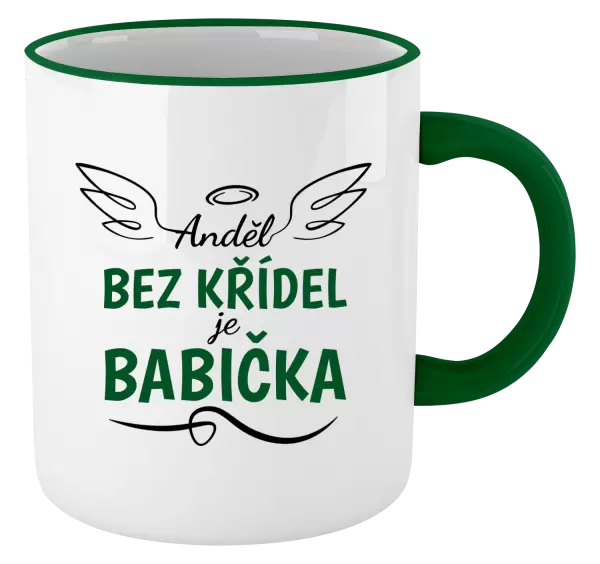 Hrnek Anděl bez křídel - babička