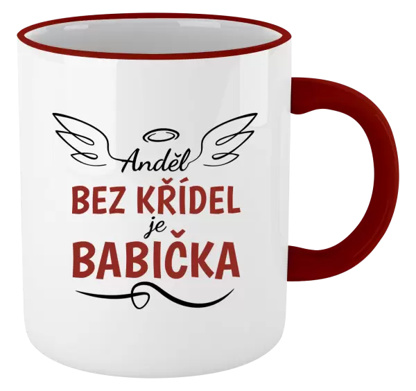Hrnek Anděl bez křídel - babička