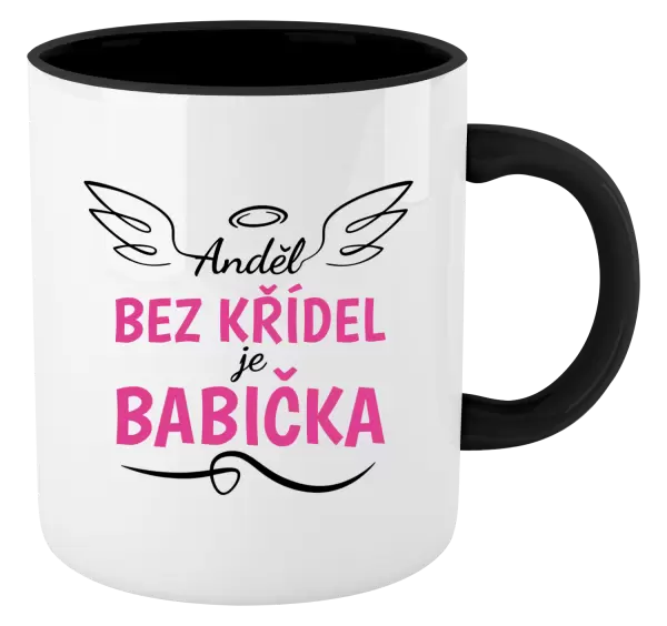 Hrnek Anděl bez křídel - babička