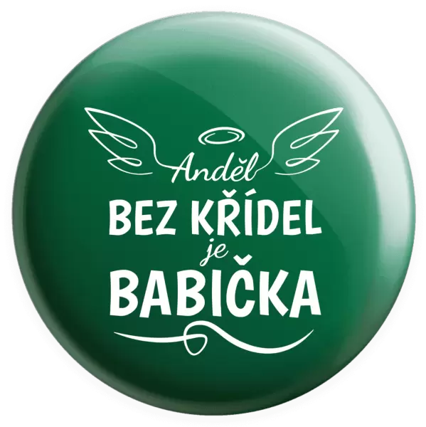 Placka Anděl bez křídel - babička
