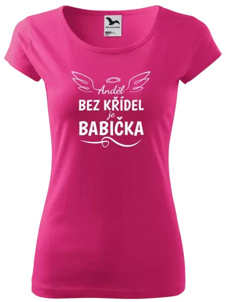 Dámské tričko Anděl bez křídel - babička